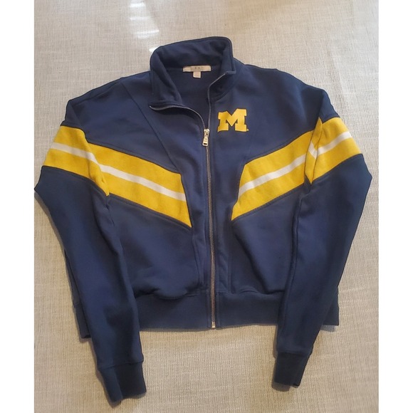 NCAA Jackets & Blazers - Michigan Wolverines Wear By Erin Andrews Warm Up Jacket Women's M UofM